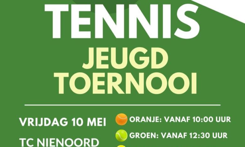 Jeugdtoernooi Bij Tennisclub Nienoord Met Leden Van Meerdere